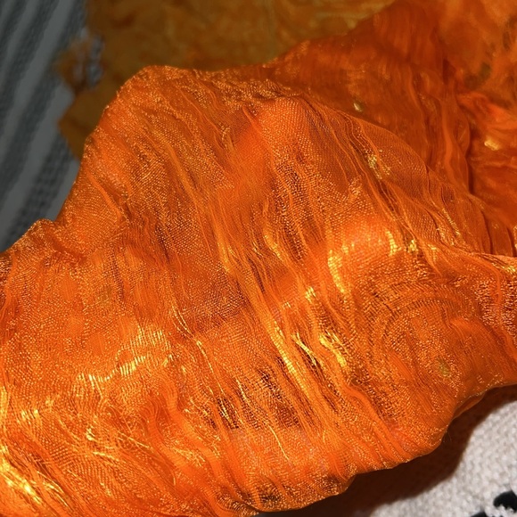 Luxury Deep Orange Hijab Scarf NWOT - Picture 8 of 9